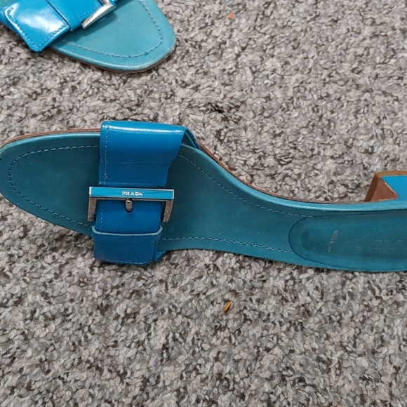 Prada blue slides size 40 - Picture 2 of 5